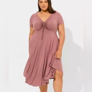 Torrid Mauve Short Sleeve Dress